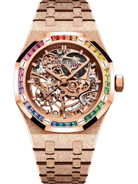 audemars piguet frosted rainbow|audemars piguet pink gold.